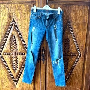 Edyson Blue Distressed Skinny Jeans